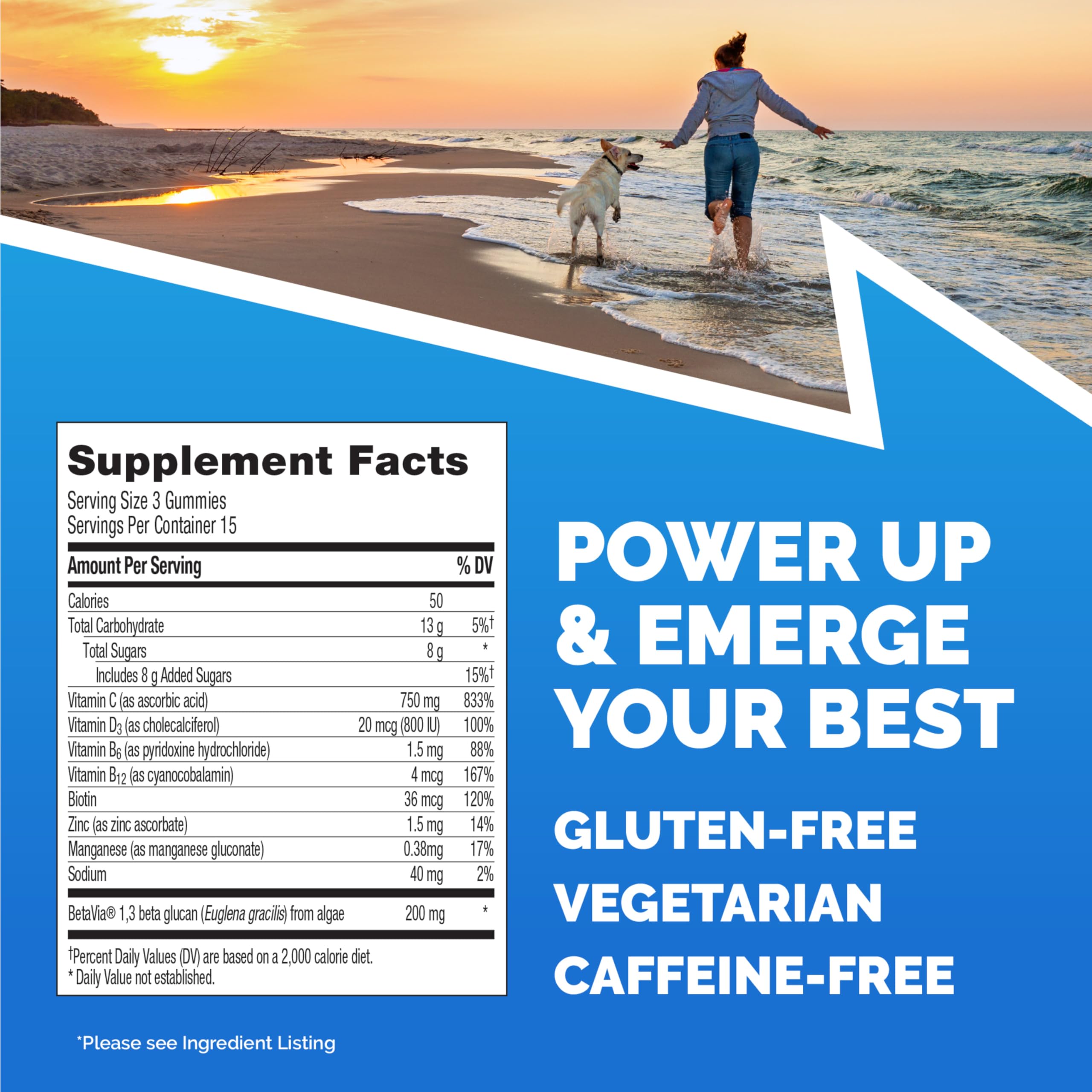 HALEON Emergen-C daily wellness+ Triple Action gummies in a health setting