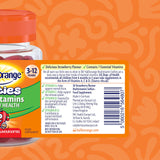 Haliborange Multivitamin Softies Strawberry on a kitchen table