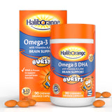 Haliborange Omega-3 Fruit Bursts chewy orange capsules