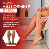 Hallusa Natural Circulation Support Supplement bottle side view