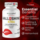 Hallusa Natural Circulation Support Supplement packaging