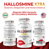 Hallusa Natural Circulation Support Supplement with free cream display
