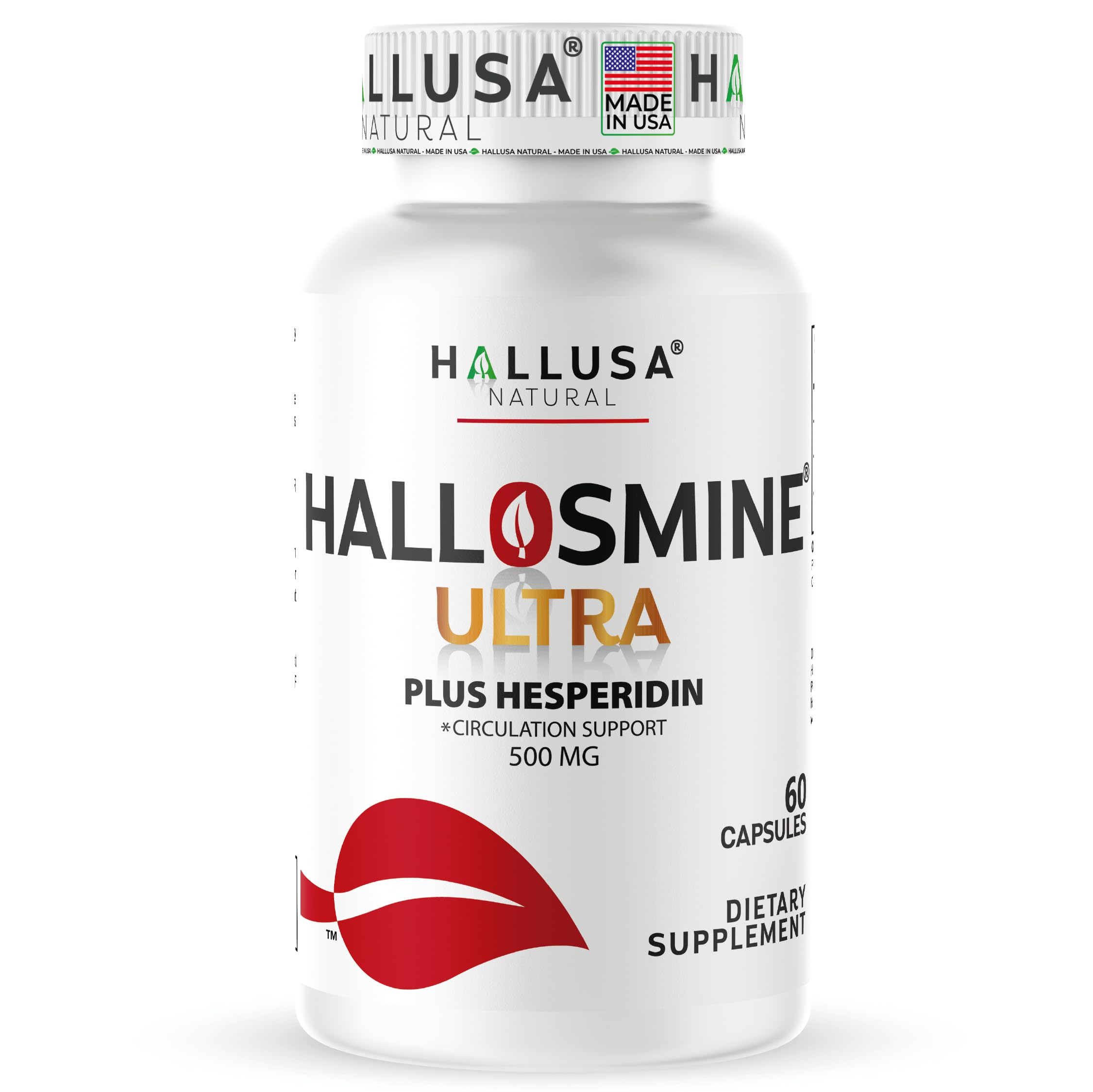 Hallusa Natural Diosmin & Hesperidin Capsules front view
