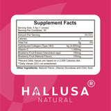 Hallusa Natural Multi Collagen Peptides Powder with blueberries and lemon