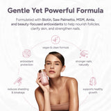 Halo Beauty Hair, Skin & Nail Support Capsules bottle with label