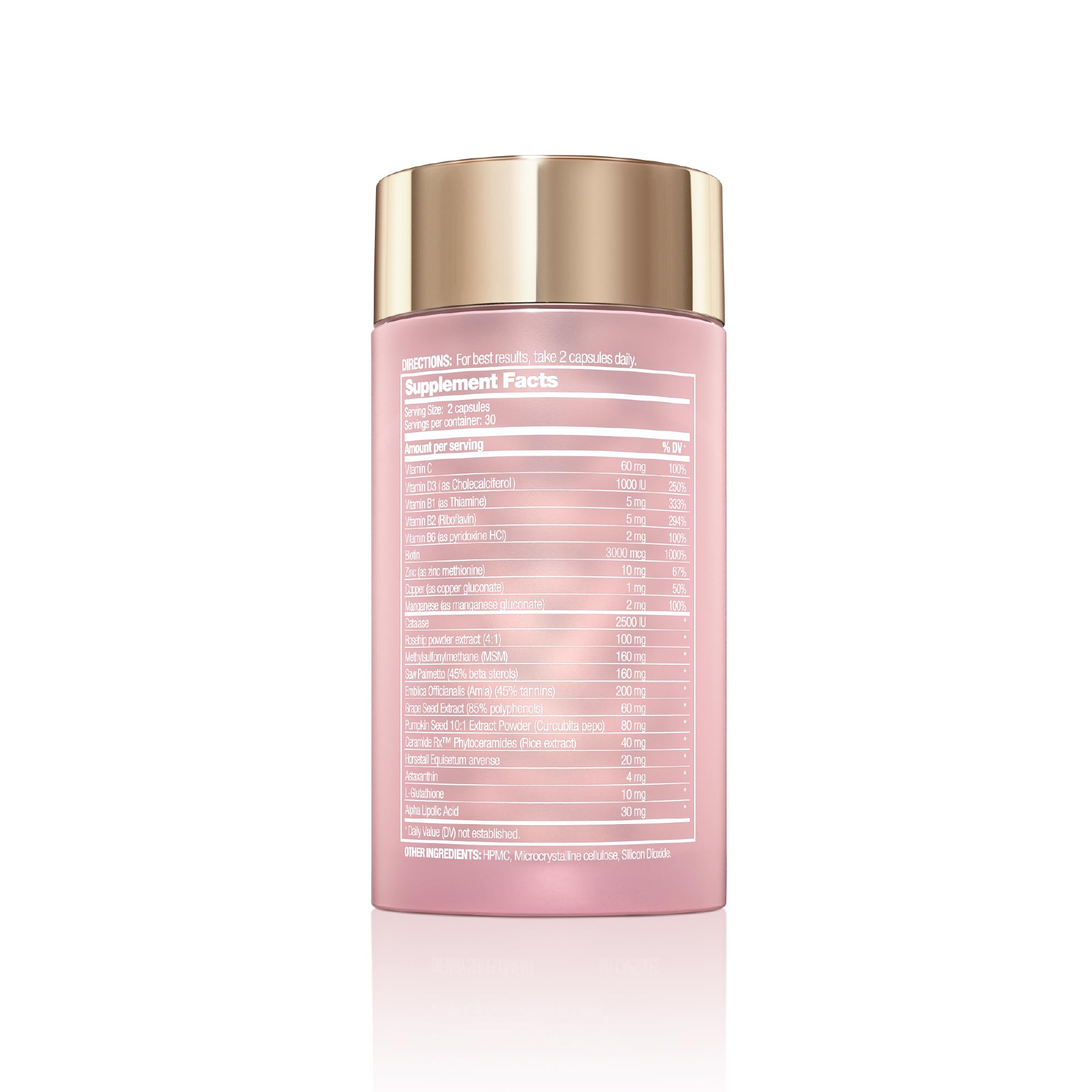 Halo Beauty Hair, Skin & Nail Support Capsules packaging details