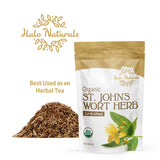 Halo Naturals Organic St. John's Wort herb cut and sifted