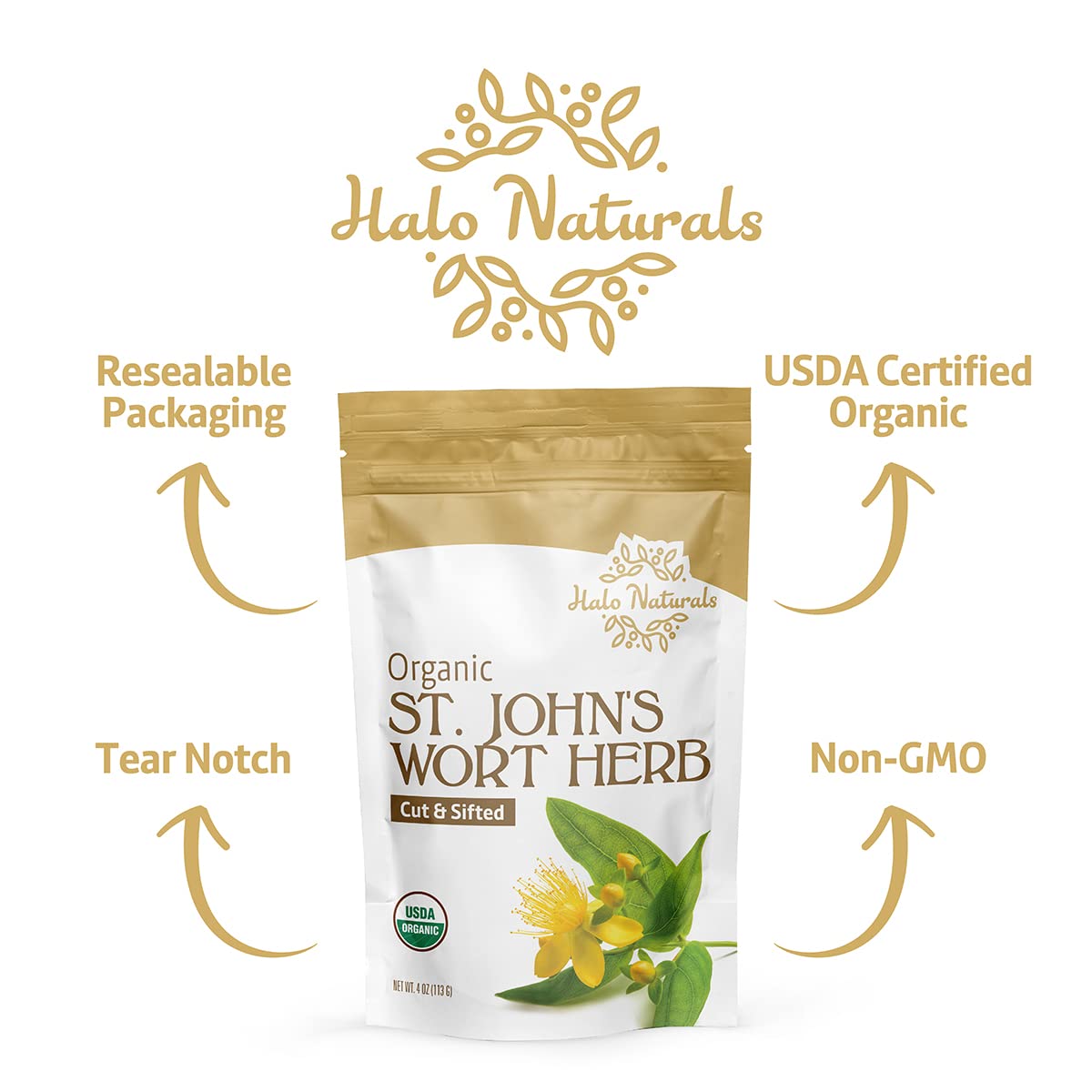 Halo Naturals Organic St. John's Wort origin details