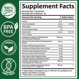 hanachi Alpha Shilajit Gummies 4000mg individual gummy close-up