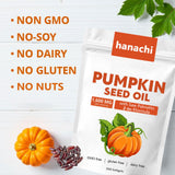 hanachi Pumpkin Seed Oil Capsules bottle with softgels