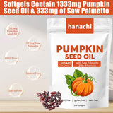 hanachi Pumpkin Seed Oil Capsules softgel close-up
