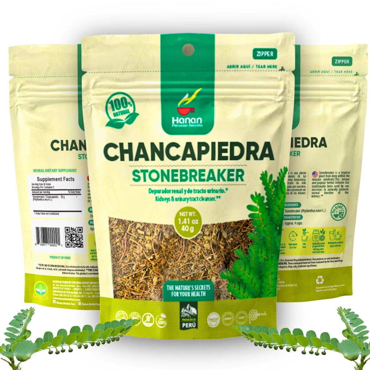 Hanan Chanca Piedra Herbal Tea 120g front view