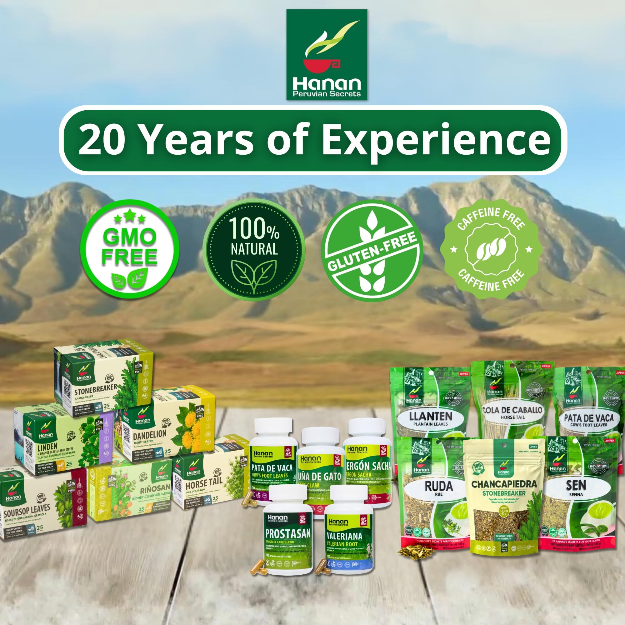 Hanan Chanca Piedra Herbal Tea 120g nutritional information