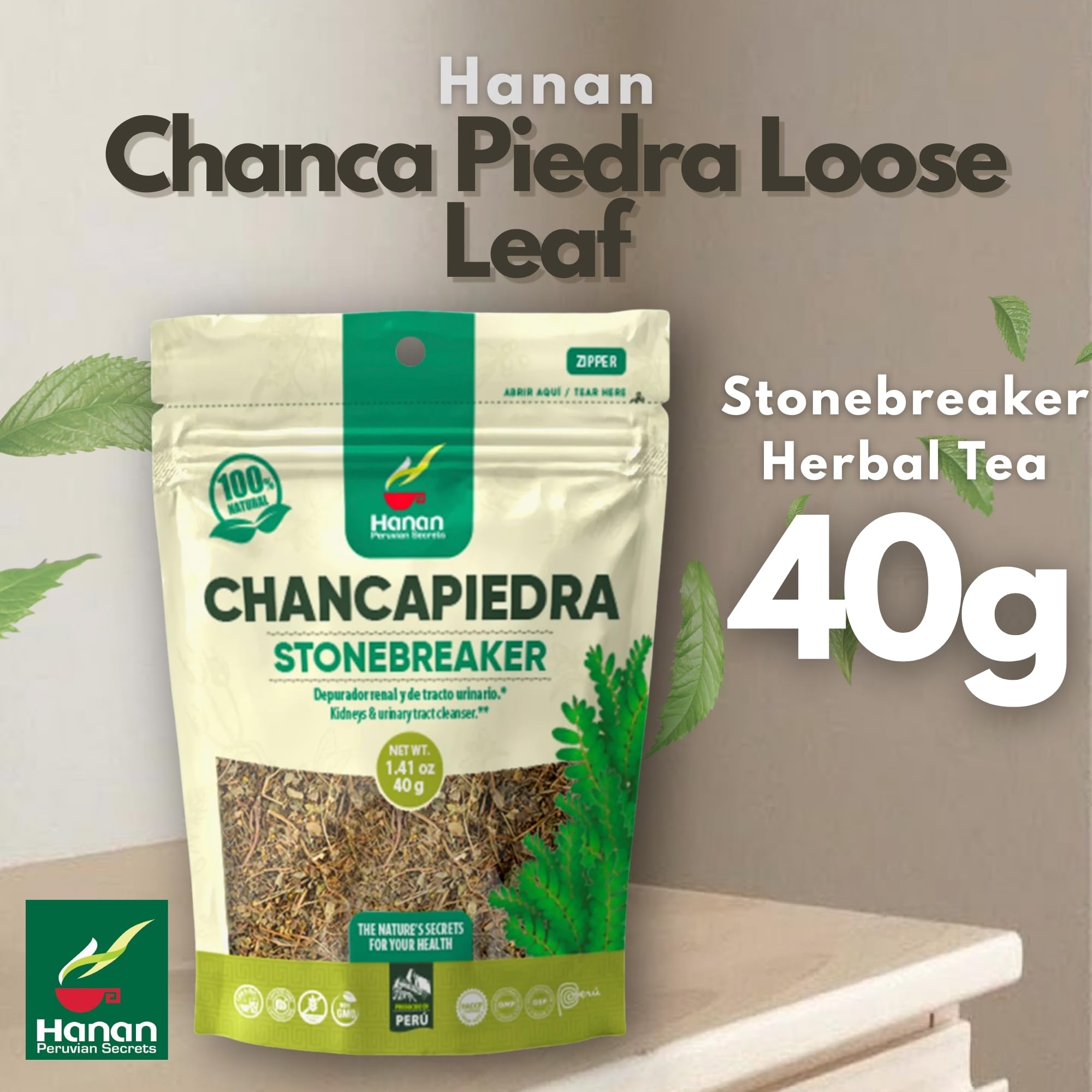 Hanan Chanca Piedra loose-leaf tea packaging