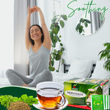 Hanan Nerviosan Calming Herbal Blend tea bag close-up