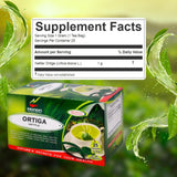 Hanan Nettle Tea brewed cup with herbs