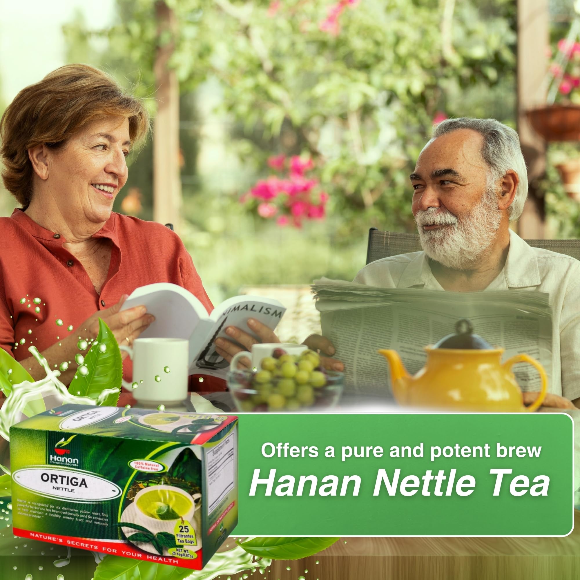 Hanan Nettle Tea tea bags inside the box