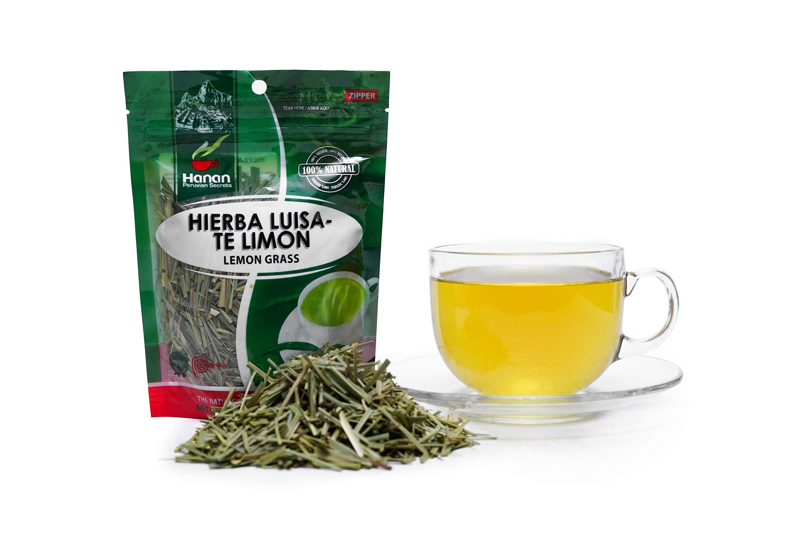HANAN PERUVIAN SECRETS Lemon Grass Herbal Tea 40g front view