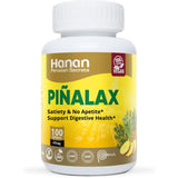 Hanan Piñalax Herbal Capsules with a measuring spoon