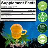 Hanan Valerian Root Loose Leaf Tea 60g close-up of dry tea leaves