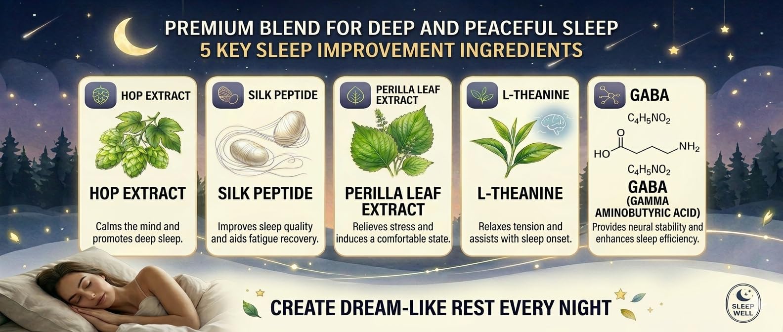 Hanbiogen SleepRest+ Night packaging details