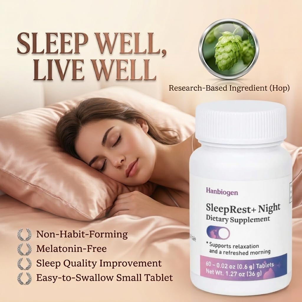 Hanbiogen SleepRest+ Night tablet size comparison