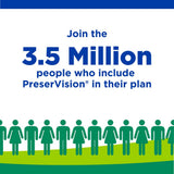 Hand holding PreserVision AREDS 2 Formula Eye Vitamin Supplement tablets
