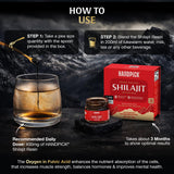 HANDPICK Himalayan Shilajit Resin displayed on a wooden surface
