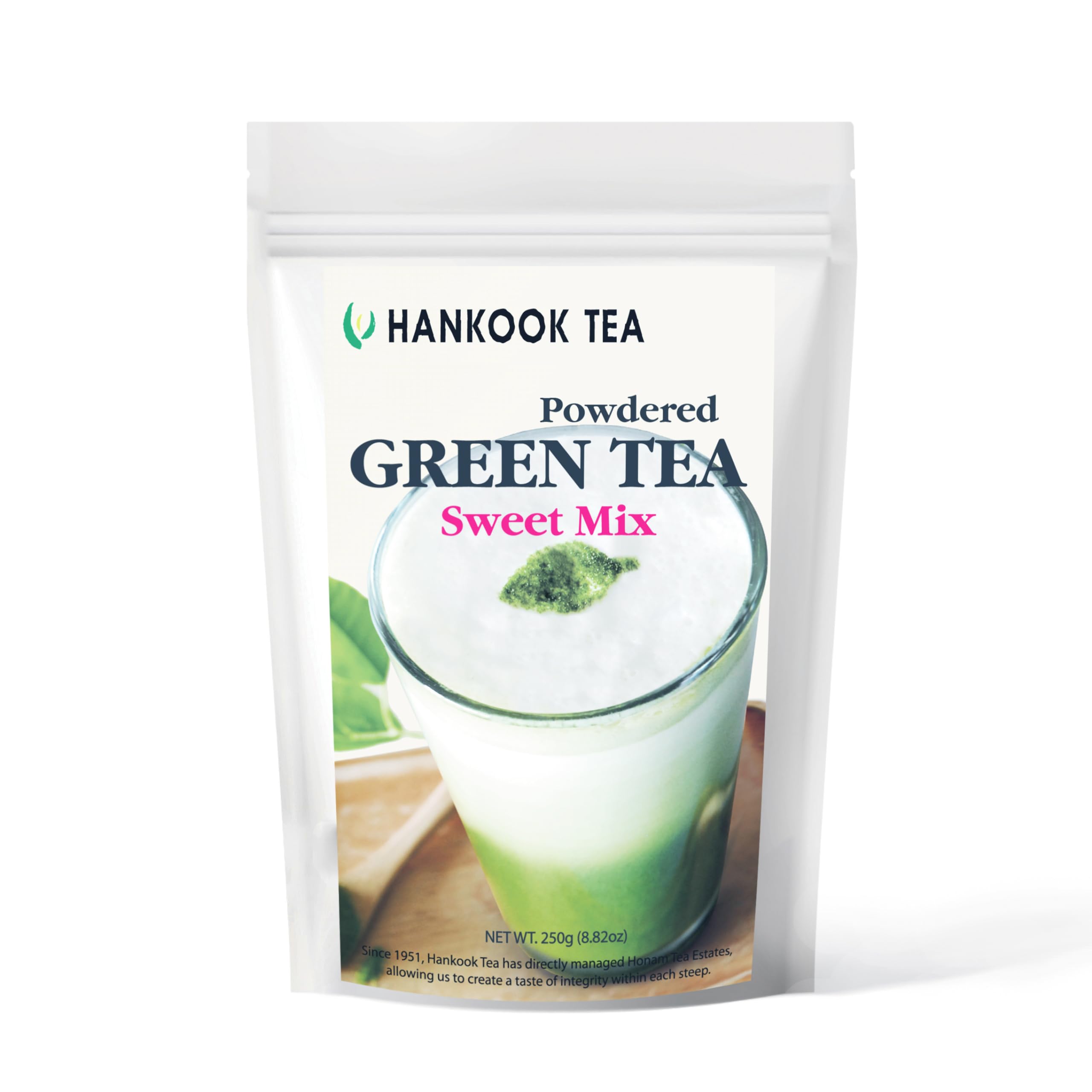 Hankook Tea Green Tea Powder 250g front view packaging