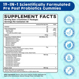Hanliste Probiotic Gummies 19 in 1 side view showing individual pouches