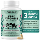 Happee Beef Organ Capsules for Women front view