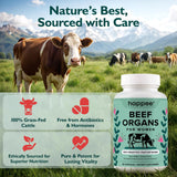 Happee Beef Organ Capsules with measuring spoon