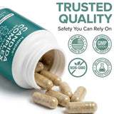 Happee Candida Complex Supplement side view of the bottle
