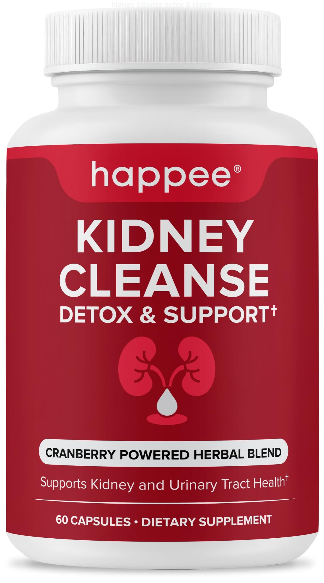 Happee Kidney Health Supplement bottle front view