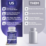 Happee Milk Thistle supplement bottle with a measuring spoon