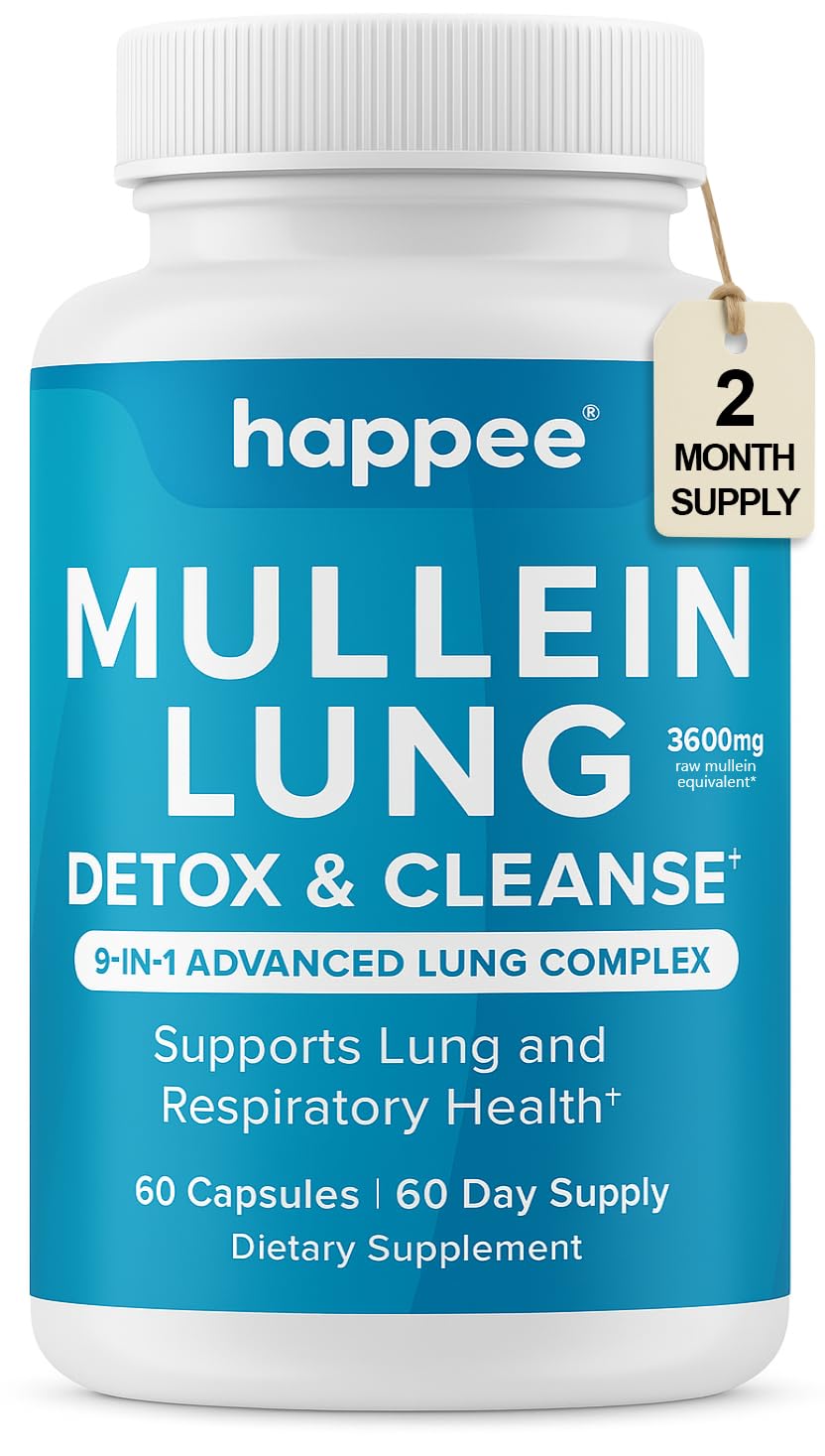 Happee Mullein Leaf Extract supplement bottle front view