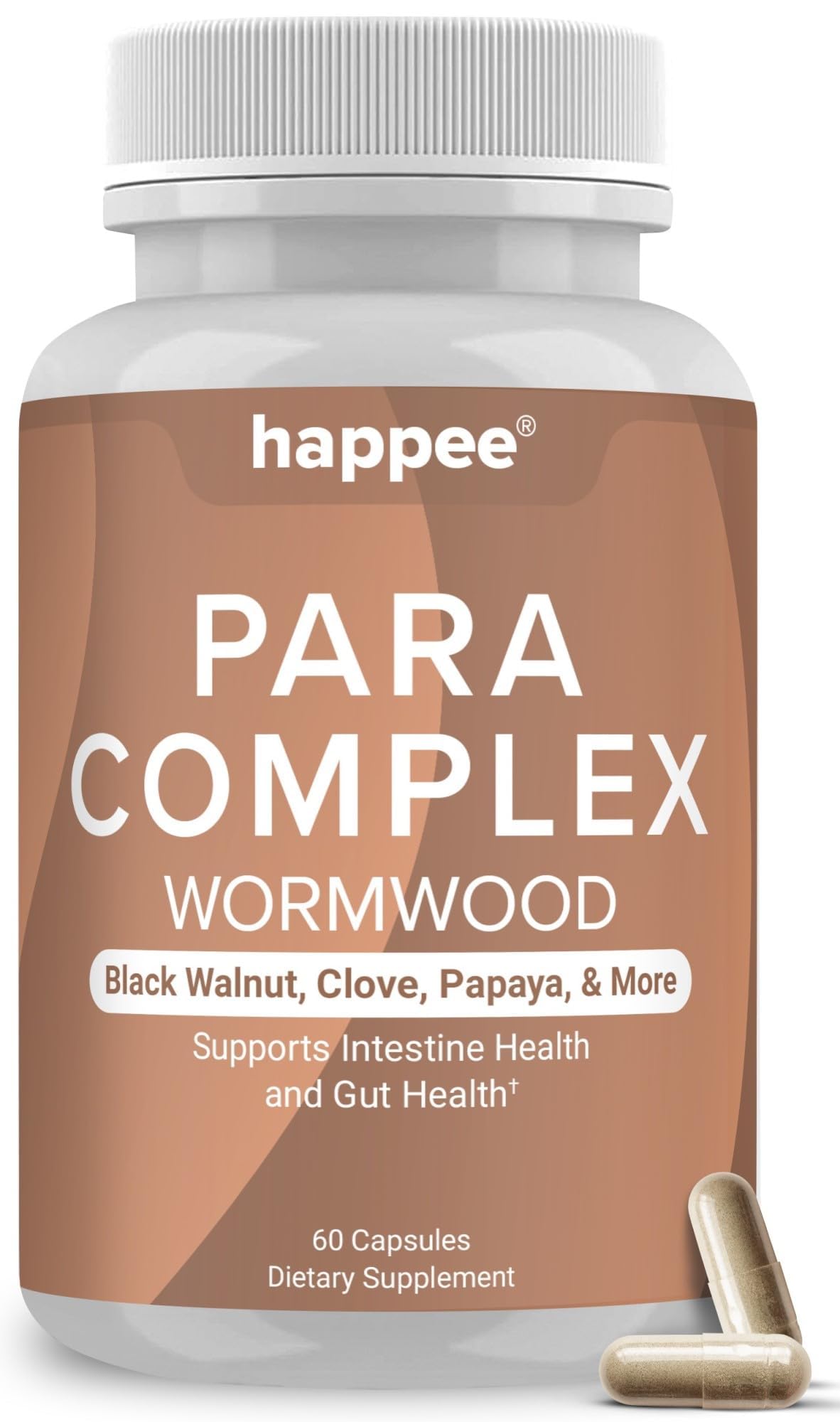 Happee Para Complex 18-in-1 a daily routine supplement capsules front view