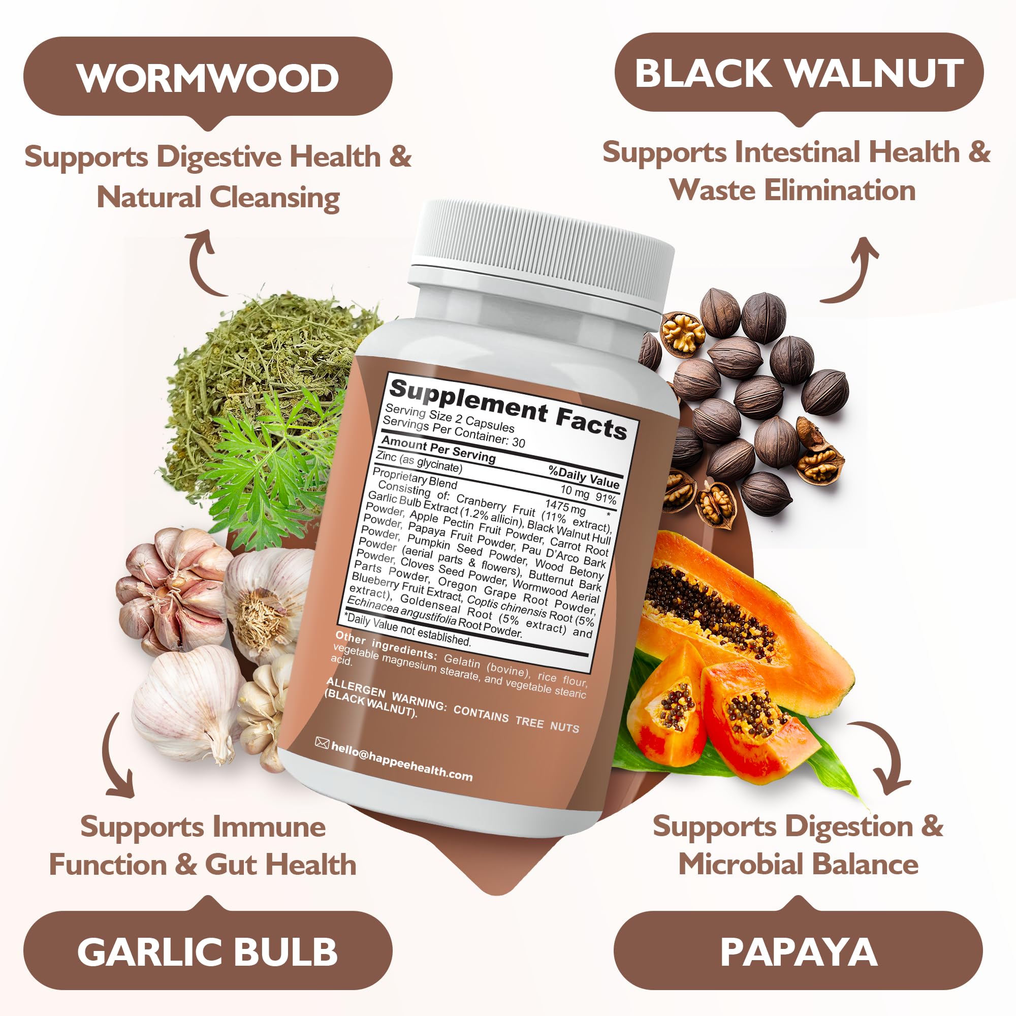 Happee Para Complex capsules with measuring spoon