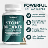 Happee Stone Breaker Chanca Piedra capsules bottle with label
