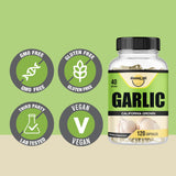Happi Mi Nutrition Garlic Capsules with measuring spoon for dosage
