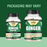 Happi Mi Nutrition Ginger Capsules bottle side view