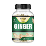 Happi Mi Nutrition Ginger Capsules front view with label