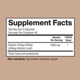 Happi Mi Nutrition Ginkgo Biloba capsules close-up