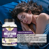 Happi Mi Nutrition Melatonin 25mg fast dissolve tablet close-up