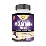 Happi Mi Nutrition Melatonin 25mg fast dissolve tablets front view