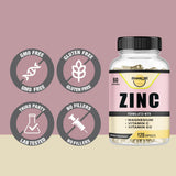Happi Mi Nutrition Zinc Supplement 100mg Vitamin C D capsules in hand