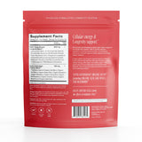 Happy Aging Resveratrol Supplement capsules in a travel pouch