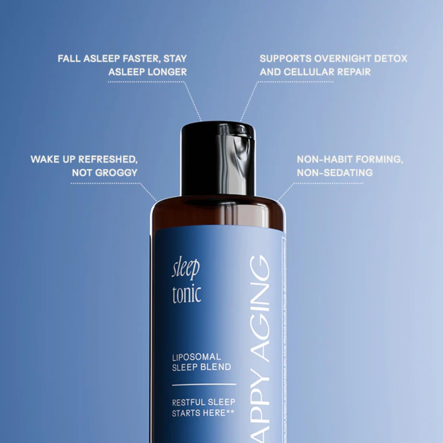 Happy Aging Sleep Tonic Liquid Sleep Aid with mixed berry flavour