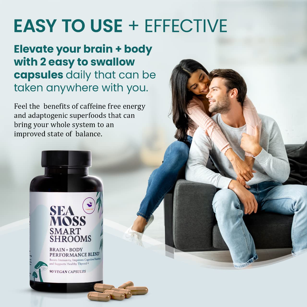 HAPPY FOX Blended Vitamin & Mineral Supplement lifestyle scene