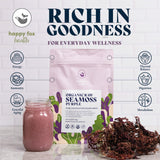 HAPPY FOX Organic Purple Sea Moss 100g packaging